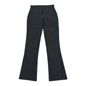 90s black and white pinstripe flare pants